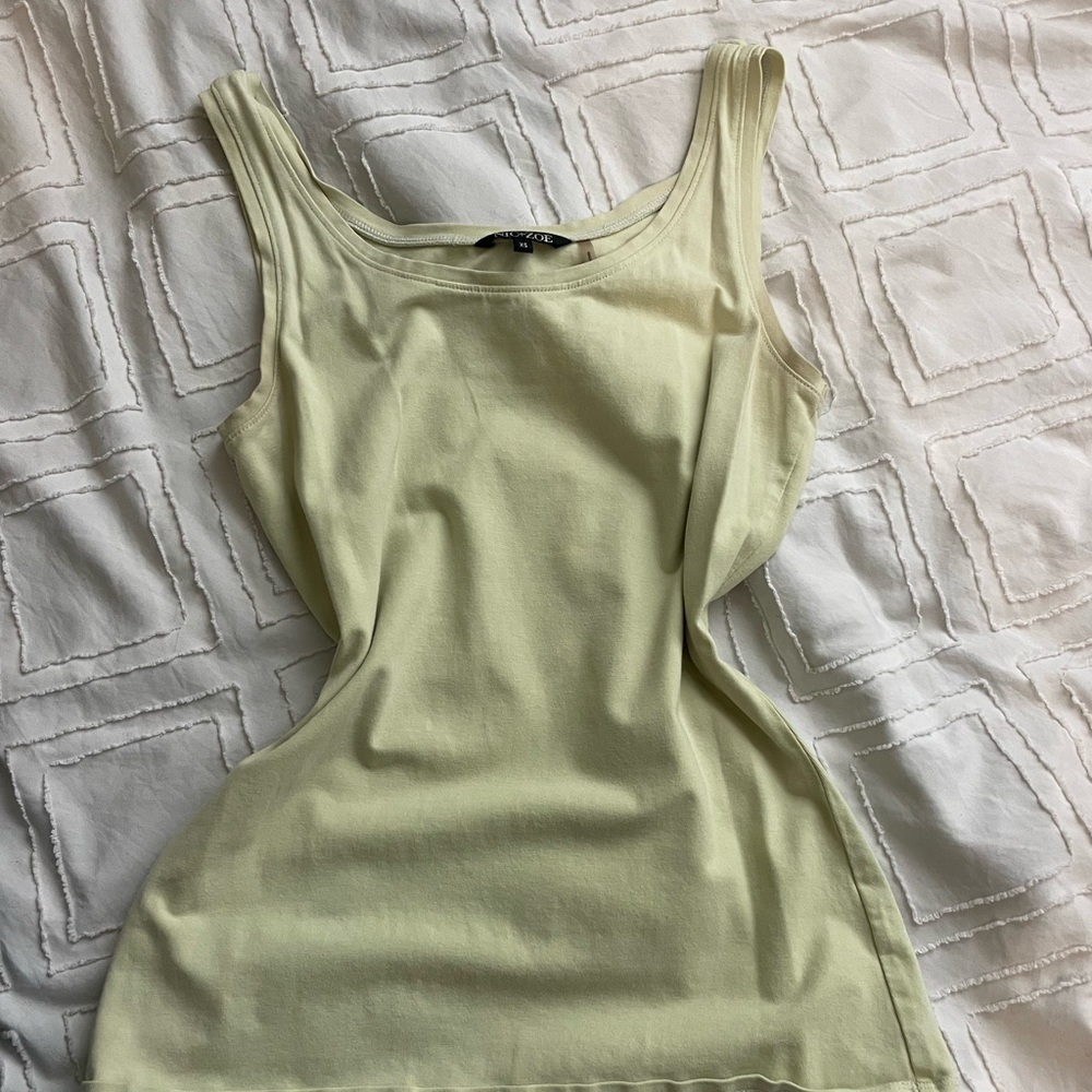 NIC+ZOE Lime Green Tank Top